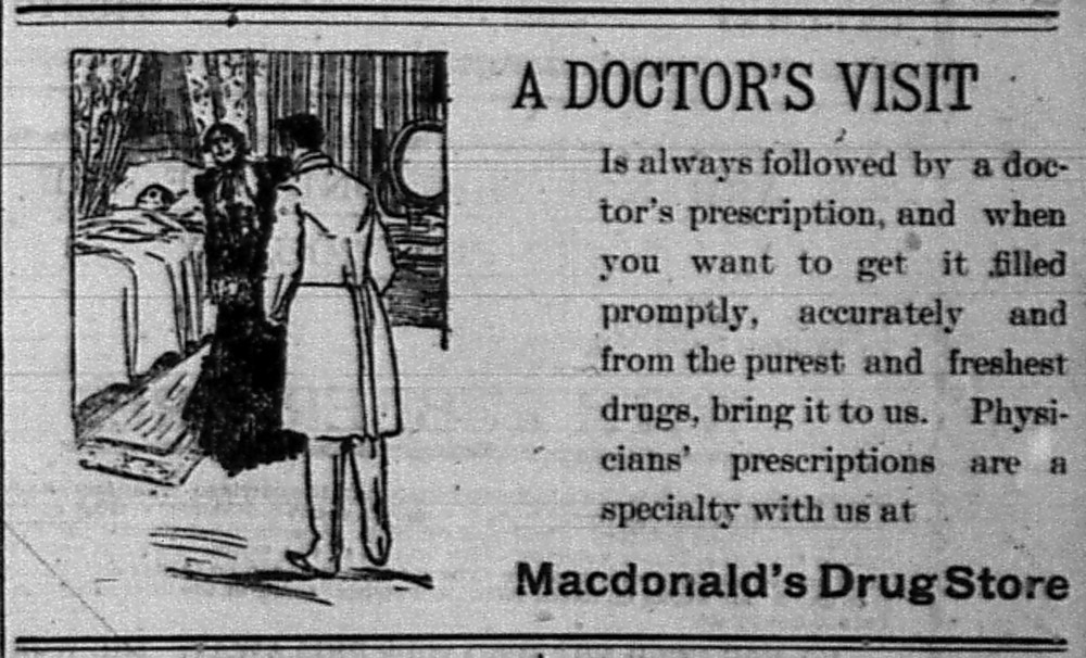 Newspaper ad - <i>The Copper Country Evening News</i>, 11 Oct 1899